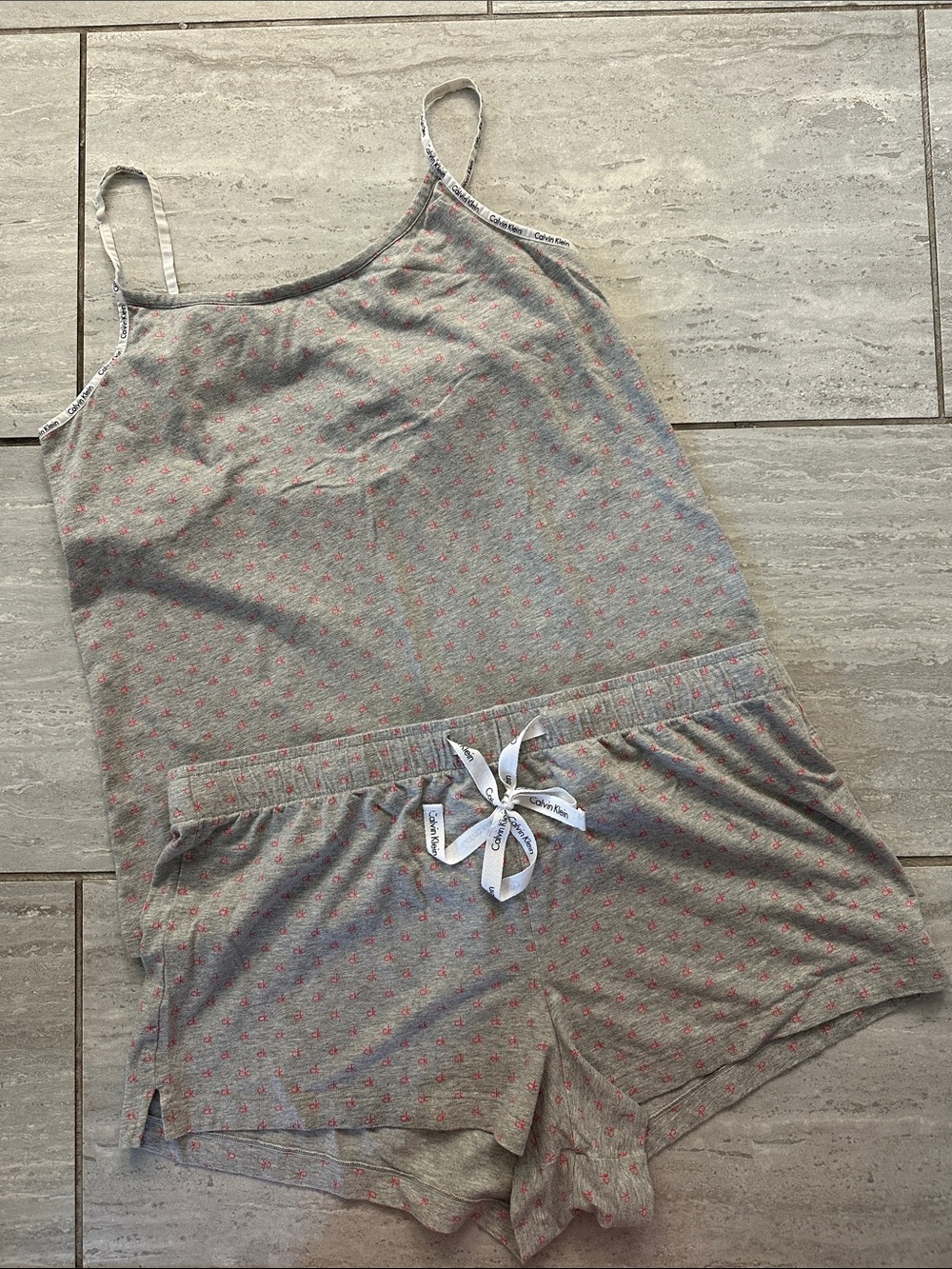 Calvin Klein Gray Cami Short Set